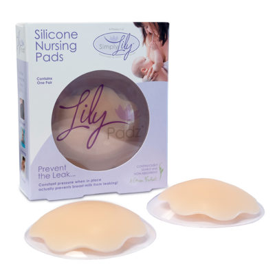 Nude silicone reusable nursing pads for breastfeeding moms